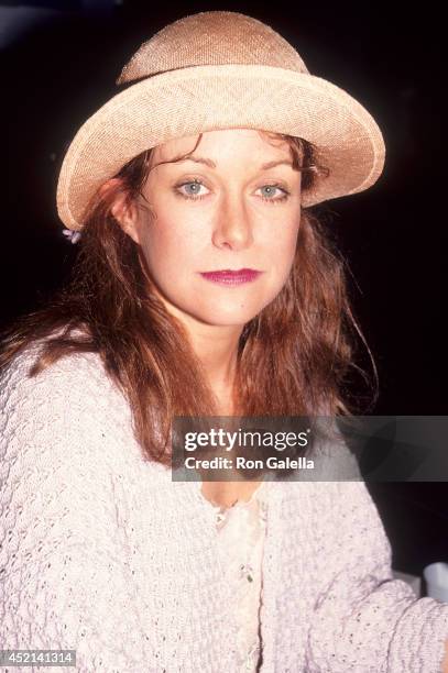 Actress Season Hubley attends the 10th Annual Video Software Dealers Association Convention and Expo on July 14, 1991 at the Las Vegas Hilton...