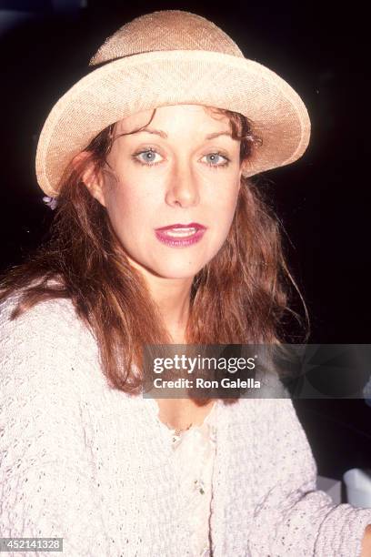 Actress Season Hubley attends the 10th Annual Video Software Dealers Association Convention and Expo on July 14, 1991 at the Las Vegas Hilton...