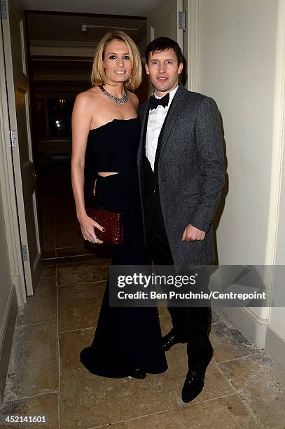 Sofia Wellesley and James Blunt attend the Winter White Gala In Aid Of Centrepoint on November 26, 2013 in London, England.
