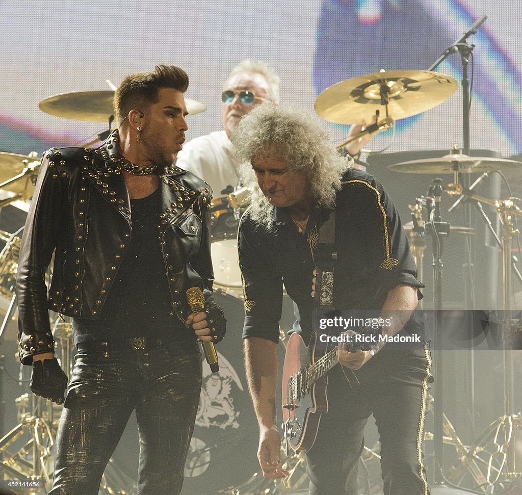 Queen, fronted by Adam Lambert