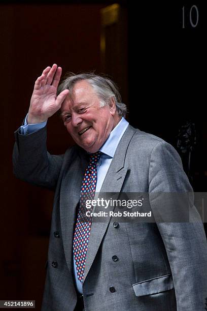 Minister without Portfolio, Kenneth Clarke, arrives in Downing Street on July 14, 2014 in London, England. Whitehall sources have indicated that...