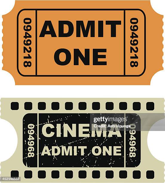 vector illustration of entertainment tickets - cinema ticket stock illustrations