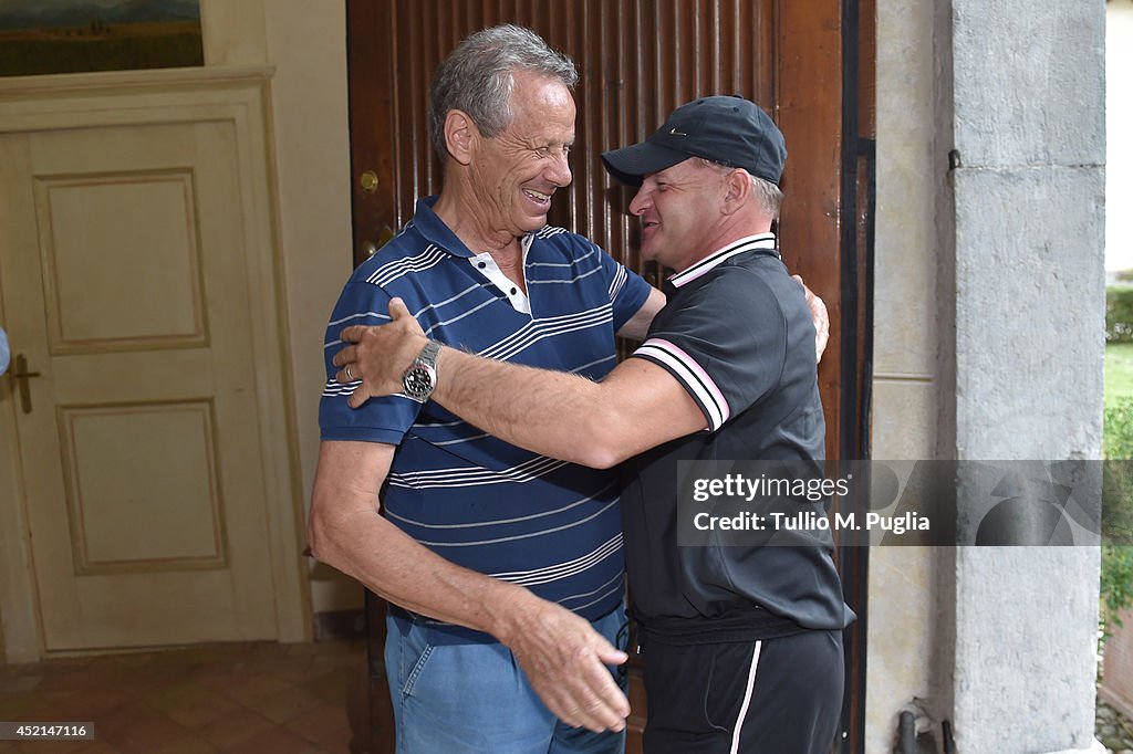 President Maurizio Zamparini Greets US Citta di Palermo Team