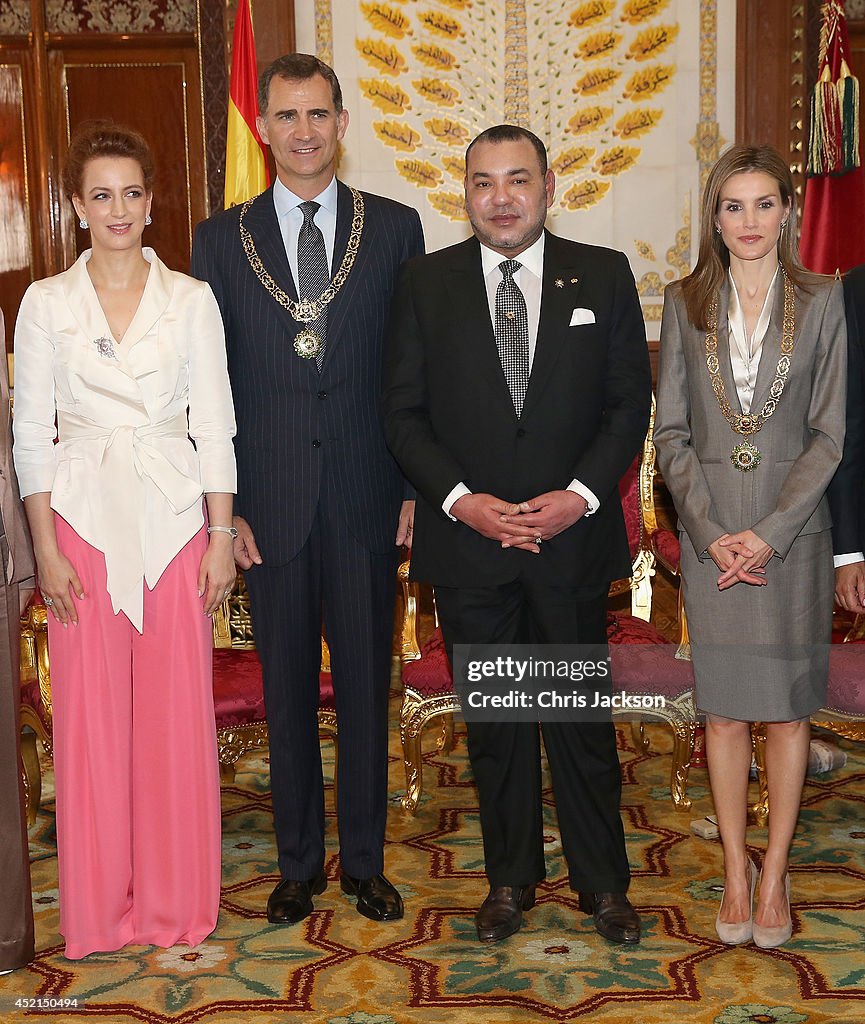 Spanish Royals Visit Morocco - Day 1