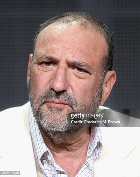 Executive producer Joel Silver speaks onstage at the 'My Friends Call Me Johnny' panel during the NBCUniversal Esquire portion of the 2014 Summer...