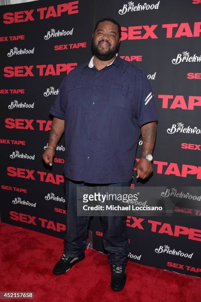 Actor Grizz Chapman attends the "Sex Tape" screening at Regal Union Square on July 14, 2014 in New York City.