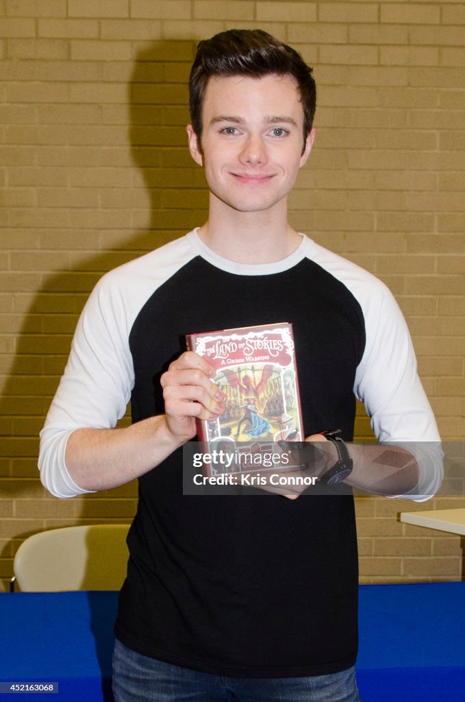 Chris Colfer Signs Copies Of His Book "The Land of Stories: A Grimm Warning"