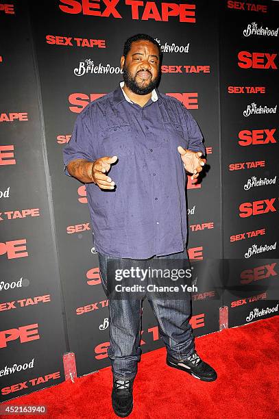 Grizz Chapman attends the "Sex Tape" screening at Regal Union Square on July 14, 2014 in New York City.