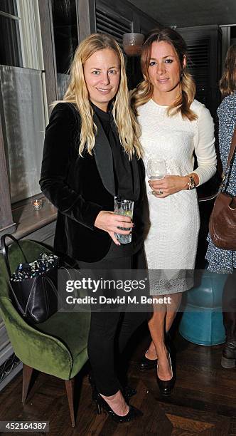 Astrid Harbord and Natalie Pinkham attends a drinks reception hosted by Ben Fogle and Bernie Shrosbree to celebrate Johnnie Walker Blue Label &...