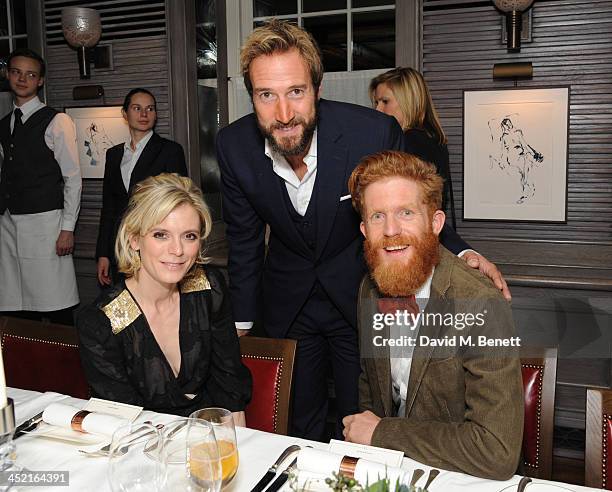 Emilai Fox, Ben Fogle and Sean Conway attends a drinks reception hosted by Ben Fogle and Bernie Shrosbree to celebrate Johnnie Walker Blue Label &...