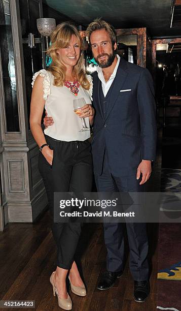 Marina and Ben Fogle attends a drinks reception hosted by Ben Fogle and Bernie Shrosbree to celebrate Johnnie Walker Blue Label & Alfred Dunhill 'A...