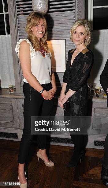 Marina Fogle and Emilia Fox attends a drinks reception hosted by Ben Fogle and Bernie Shrosbree to celebrate Johnnie Walker Blue Label & Alfred...