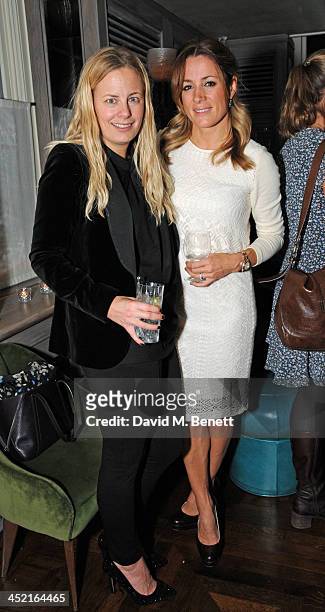 Astrid Harbord and Natalie Pinkham attends a drinks reception hosted by Ben Fogle and Bernie Shrosbree to celebrate Johnnie Walker Blue Label &...