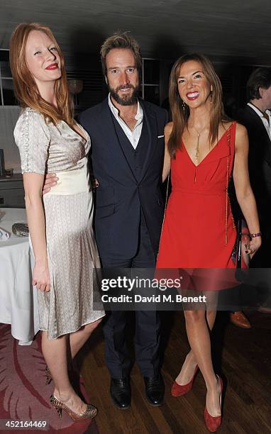 Olivia Inge, Ben Fogle and Heather Kerzner attends a drinks reception hosted by Ben Fogle and Bernie Shrosbree to celebrate Johnnie Walker Blue Label...