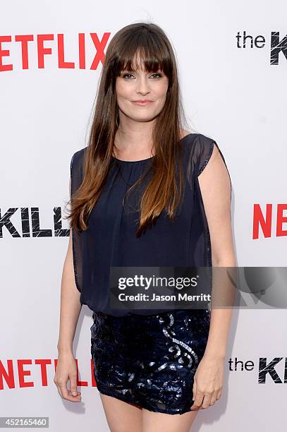 Actress Jamie Anne Allman attends premiere of Netflix's "The Killing" season 4 at ArcLight Cinemas on July 14, 2014 in Hollywood, California.