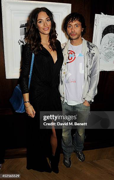 Lizzie Bowden and Dan Macmillan attend the Project Zoltar 10th anniversary celebration and launch of Zoltar the Magnificent at The Groucho Club on...