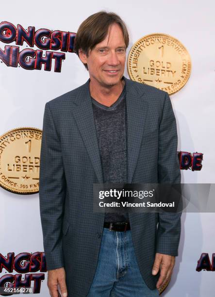 Actor Kevin Sorbo attends the Los Angeles screening of "Alongside Night" at Laemmle's Music Hall 3 on July 14, 2014 in Beverly Hills, California.