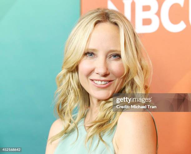 Anne Heche arrives at the 2014 Television Critics Association Summer Press Tour - NBCUniversal - Day 2 held at The Beverly Hilton Hotel on July 14,...