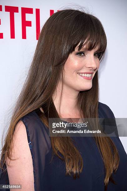 Actress Jamie Anne Allman arrives at the Los Angeles premiere of Season 4 of the Netflix Original Series "The Killing" at ArcLight Hollywood on July...