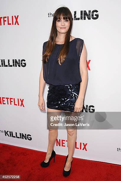 Actress Jamie Anne Allman attends the season 4 premiere of "The Killing" at ArcLight Hollywood on July 14, 2014 in Hollywood, California.