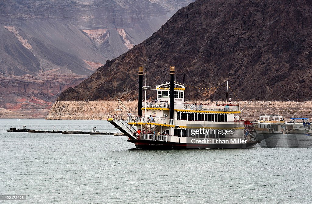 Lake Mead At Historic Low Levels As Drought Continues In Western US