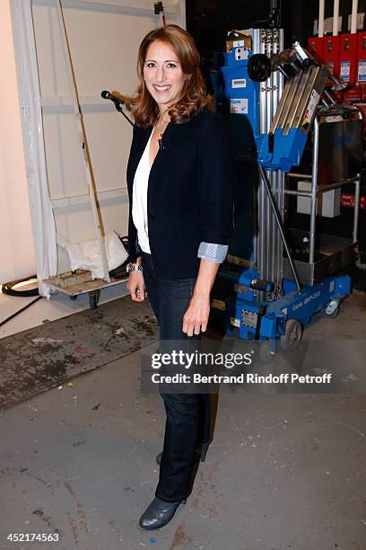 Maud Fontenoy attends 'Vivement Dimanche' French TV Show at Pavillon Gabriel on November 26, 2013 in Paris, France.