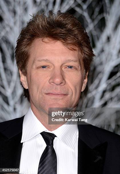 Jon Bon Jovi attends the Winter Whites Gala in aid of Centrepoint at Kensington Palace on November 26, 2013 in London, England.