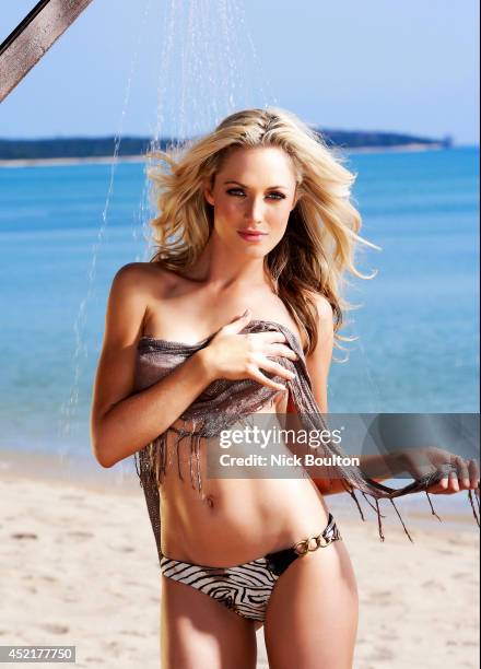 Model Reeva Steenkamp is photographed on September 10, 2010 in Bazaruto Island, Mozambique.