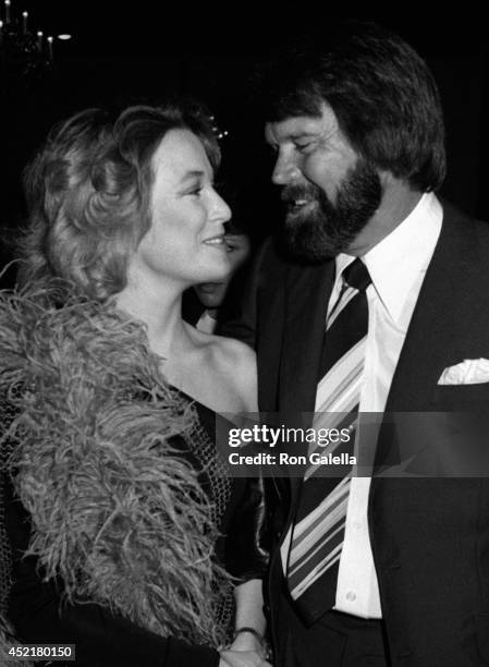 Tanya Tucker and Glen Campbell attend Johnny Mathis 25th Anniversary Party on January 9, 1981 in Beverly Hills, California.