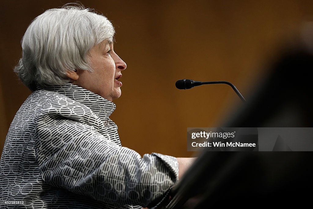 Fed Chair Janet Yellen Gives Semiannual Monetary Policy Report To Senate Committee