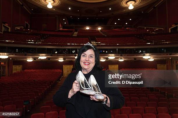 Kay Robertson of "Duck Dynasty" poses on stage after attending Broadway's "Cinderella" at Broadway Theatre on November 26, 2013 in New York City.