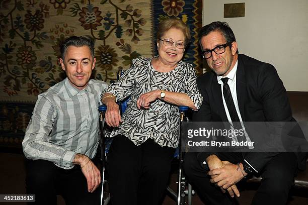 Actor Alan Cumming, Founding Chairman of amfAR Dr. Mathilde Krim and Chairman of the board of amfAR, and designer Kenneth Cole attend the special...