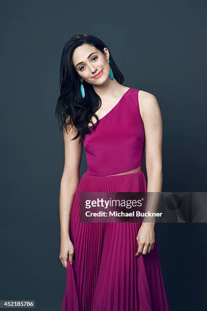Actress Emmy Rossum poses for a portrait at the Critics' Choice Awards 2014 on June 19, 2014 in Beverly Hills, California.