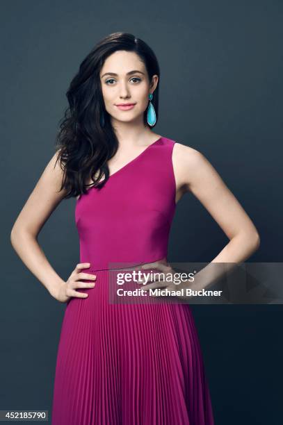 Actress Emmy Rossum poses for a portrait at the Critics' Choice Awards 2014 on June 19, 2014 in Beverly Hills, California.