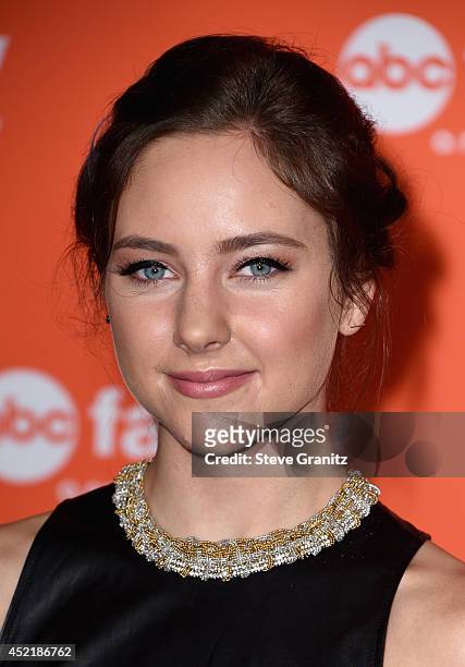 Actress Haley Ramm attends the Disney/ABC Television Group 2014 Television Critics Association Summer Press Tour at The Beverly Hilton Hotel on July...