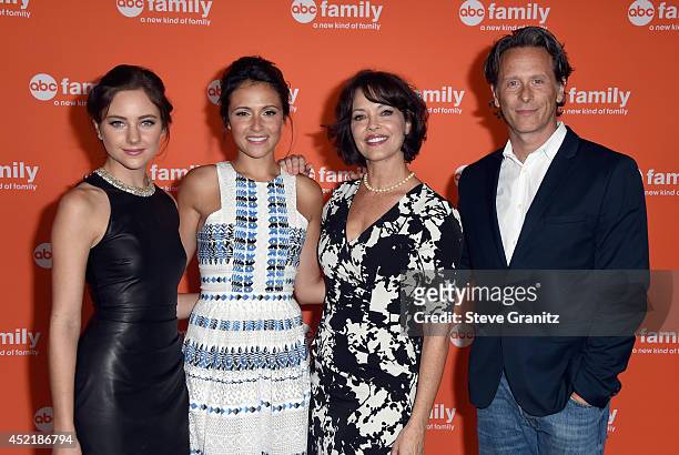 Actors Haley Ramm, Italia Ricci, Mary Page Keller and Steven Weber attend the Disney/ABC Television Group 2014 Television Critics Association Summer...
