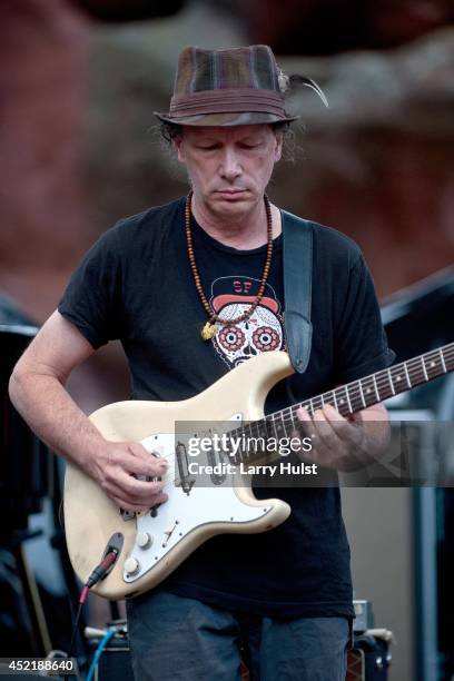 Steve Kimock performing with 'Ratdog' at Red Rocks Amplitheater in Morrison, Colorado, on July 11, 2014.