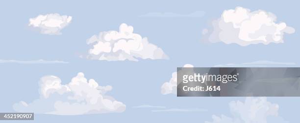 cloudscape - clear sky stock illustrations