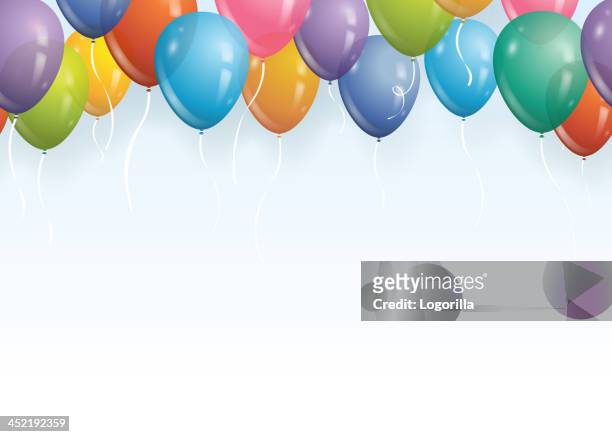 seamless balloon background - celebration event stock illustrations