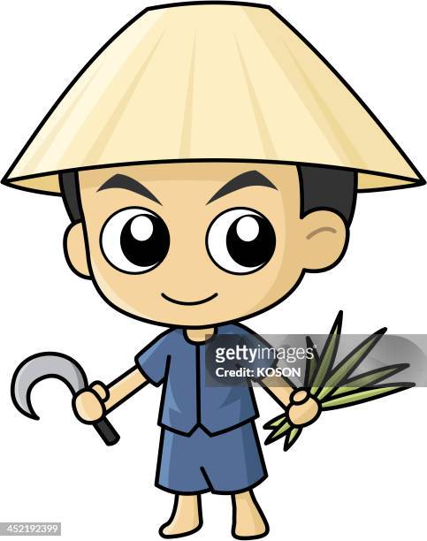 Farmer Vector Cartoon High-Res Vector Graphic - Getty Images