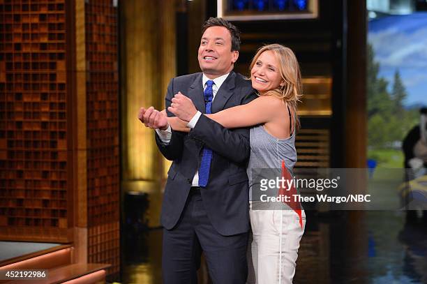 Cameron Diaz visits "The Tonight Show Starring Jimmy Fallon" at Rockefeller Center on July 15, 2014 in New York City.