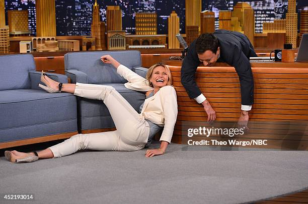 Cameron Diaz visits "The Tonight Show Starring Jimmy Fallon" at Rockefeller Center on July 15, 2014 in New York City.