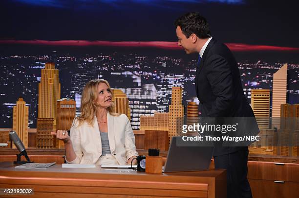 Cameron Diaz visits "The Tonight Show Starring Jimmy Fallon" at Rockefeller Center on July 15, 2014 in New York City.