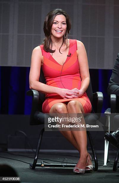 Actress Alana de la Garza speaks onstage at the 'Forever'' panel during the Disney/ABC Television Group portion of the 2014 Summer Television Critics...
