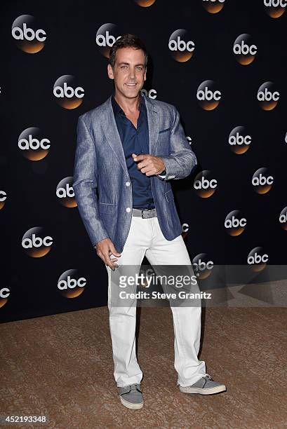 Actor Carlos Ponce attends the Disney/ABC Television Group 2014 Television Critics Association Summer Press Tour at The Beverly Hilton Hotel on July...