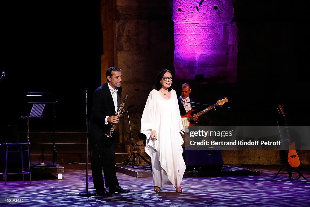 'Nana Mouskouri Birthday Tour' In Herod Atticus Odeon Theatre