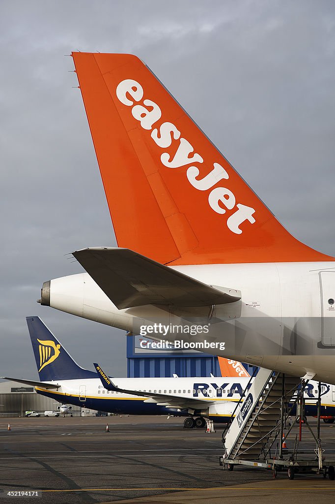 Airside Operations With Budget Carrier EasyJet Plc At Luton Airport