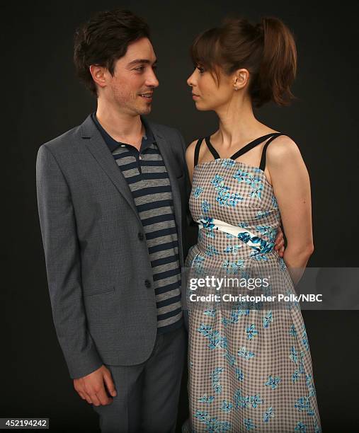 S "A to Z" actors Ben Feldman and Cristin Milioti pose for a portrait during the NBCUniversal Press Tour at the Beverly Hilton on July 13, 2014 in...