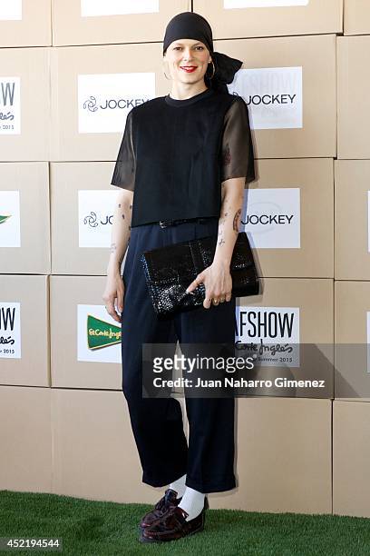 Bimba Bose attends the Jockey show during MFSHOW 2014 day 2 at COAM on July 15, 2014 in Madrid, Spain.