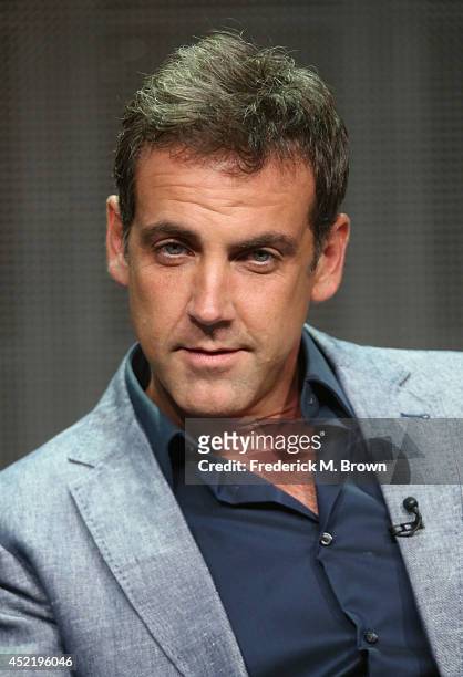 Actor Carlos Ponce speaks onstage at the 'Cristela' panel during the Disney/ABC Television Group portion of the 2014 Summer Television Critics...